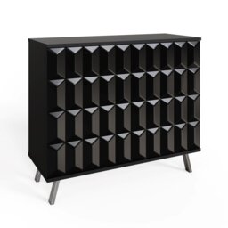 Frank Olsen Furniture Elevate Tall Sideboard in Black Black 1