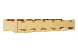 Orsina Space Saving 6 Bottle Rose Gold Finish Wine Rack, Elegant Wine Bottle Rack For Cupboard, Stylish Wine Rack