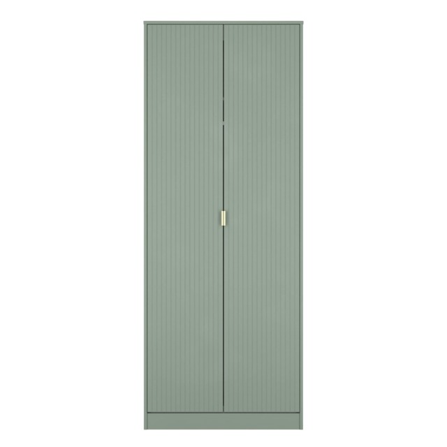 Denver Tall Double Wardrobe in Reed Green (Ready Assembled) Green Reed Green
