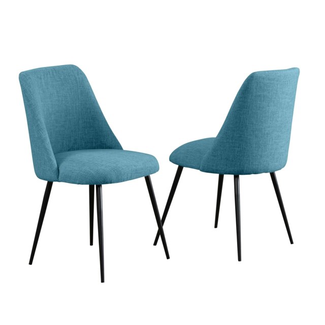 Set of 2 Morandi Fabric Dining Chairs - Set of 2