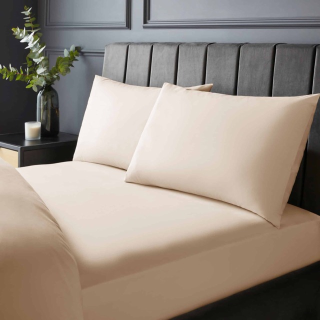 Silentnight Pure Cotton Fitted Sheet, Natural