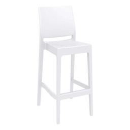 Spek Bar Stool 75 - White (Suitable For Outdoor) White