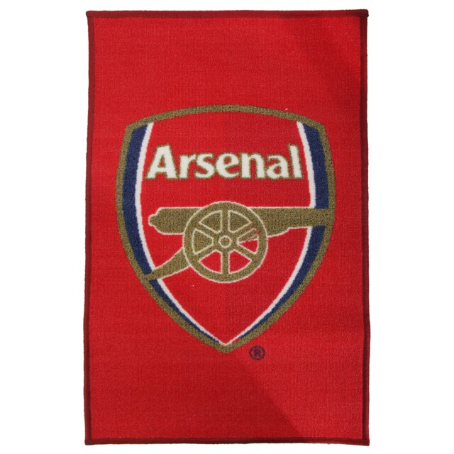 Arsenal FC Official Printed Football Crest Rug/Floor Mat - Red - One Size