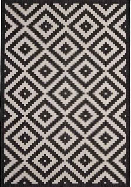 The Rugs Outdoor Indoor Diamond Garden Patio Rug Weather Resistant Jet Washable 100