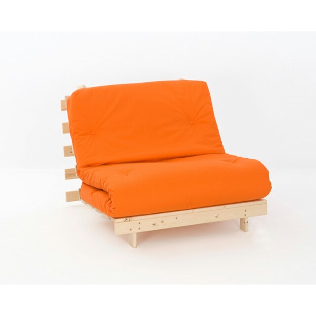 2ft6 Futon Mattress And Base Set in Orange