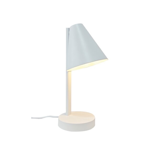 Nordlux Wilmer Indoor Table Lamp White Metal E14 USB-C - Mains Powered, IP20 White White