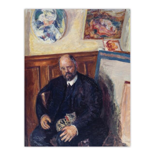 Ambroise Vollard Portrait with a Cat Bonnard Wall Art Poster Print