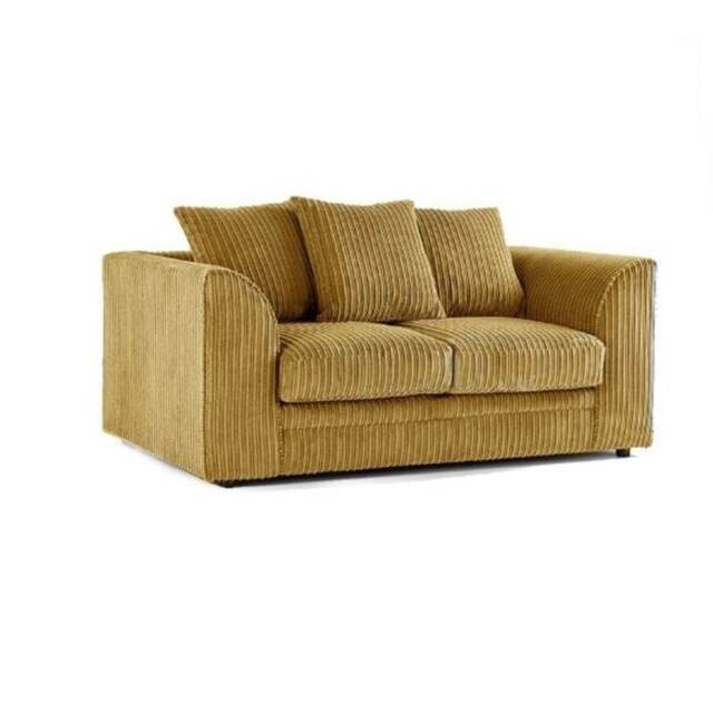 CHICAGO 2 SEATER SOFA IN MUSTARD