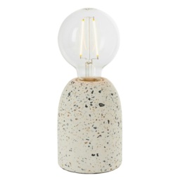Terrazzo 1 Light Table Light White (Base Only), E27