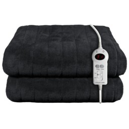 Russell Hobbs RHHT1004BLA Electric Blanket Black Heated Throw Microfleece