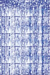 Christmas Reindeer Tinsel Curtain 3M x 1M Blue
