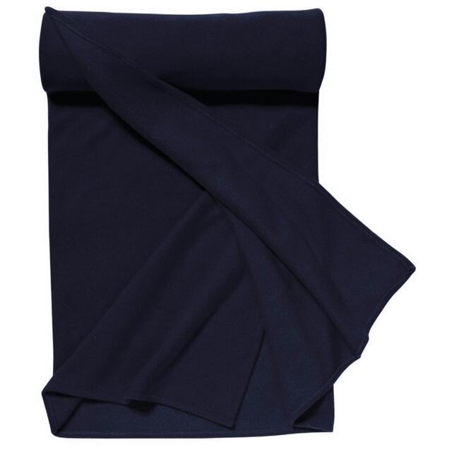 SOLS Plaid Pill Resistant Fleece Blanket - French Navy - ONE