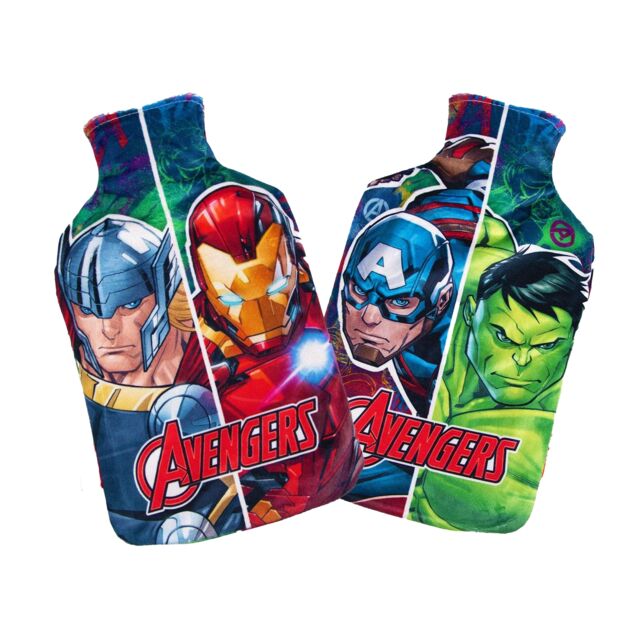 Avengers Reversible 2L Hot Water Bottle And Cover Multi Multicoloured One Size 1