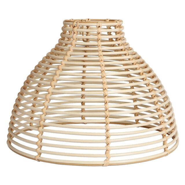 Emitto Ceiling Light Shade Wicker Basket Style Plastic Lampshade Pendant 2PCS