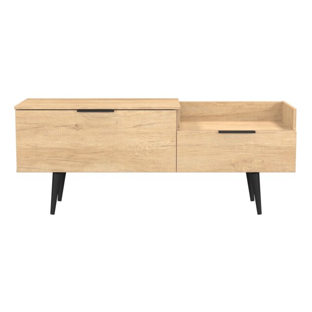 Fuji TV Console Unit in Nebraska Oak (Ready Assembled) Brown Nebraska Oak