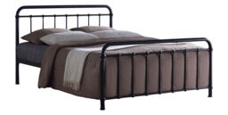 5ft King Size Black Tubular Steel Metal Retro Victorian Bed Frame Bedstead Black King