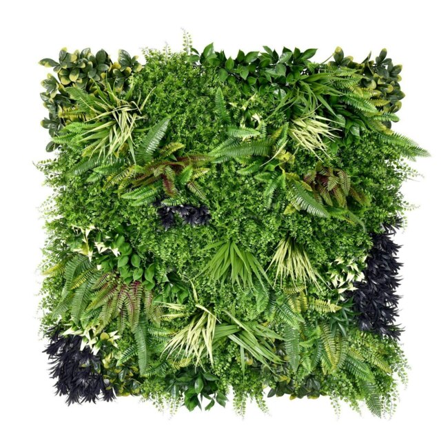 True Products Premium Artificial Living Wall Green Plant Panel 1m x 1m - Charm B