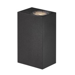 Nordlux Asbol Outdoor Wall Light Black Aluminium Sensor Intergrated LED 20,000hrs - Mains Powered, IP44 Black Black