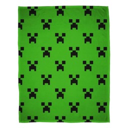 Minecraft Fleece Creeper Blanket Green Green/Black 150cm x 100cm 1