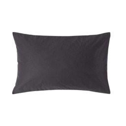 Homescapes Dark Charcoal Grey Egyptian Cotton Housewife Pillowcase 1000 TC - Standard Size