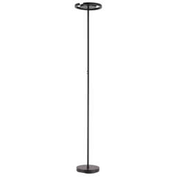 RGB and CCT Modern LED Floor Lamp in Matte Black with Remote Control
