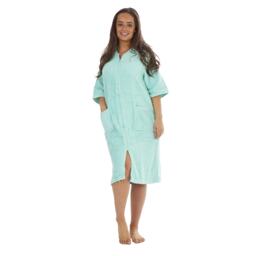 Keanu Womens/Ladies Zip Front Towel Green Sage Green 8-10 UK 1