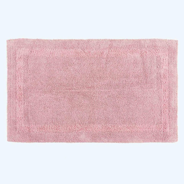 Homescapes Luxury Reversible Extra Large Bath Mat - Blush Pink Blush Pink