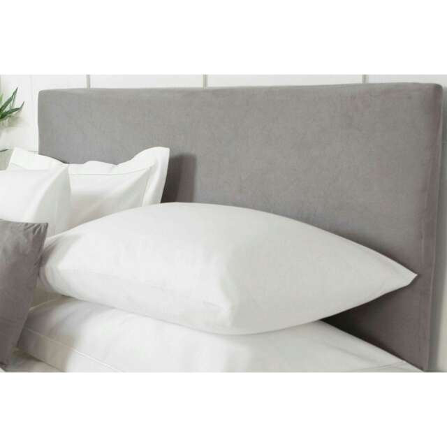 Belledorm Faux Suede Plain Headboard Cover - Charcoal - 90cm x 135cm