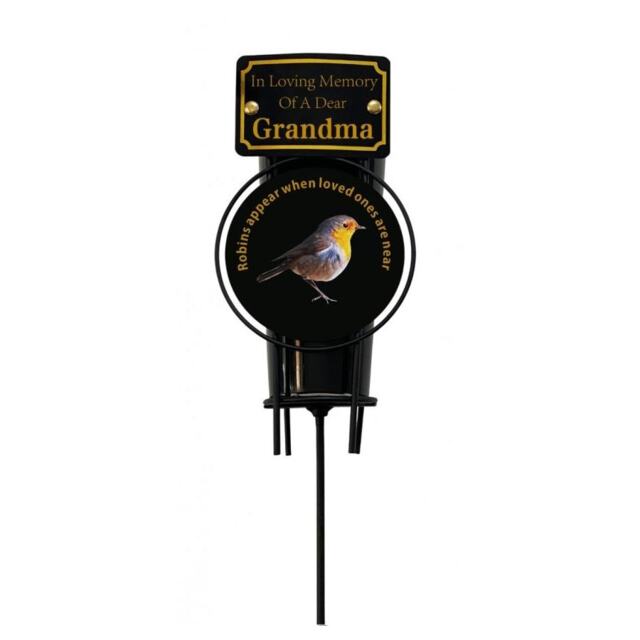 David Fischhoff Memorial Grave Robin Spike Flower Vase Grandma