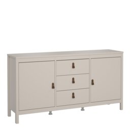 Barcelona Sideboard 2 Doors 3 Drawers in Cashmere Grey Cashmere 1