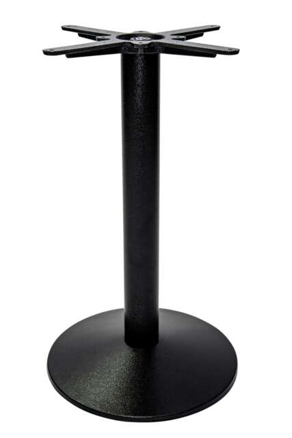 Black Cast Iron Dome Table Base - Medium - Height - 720 Mm Black