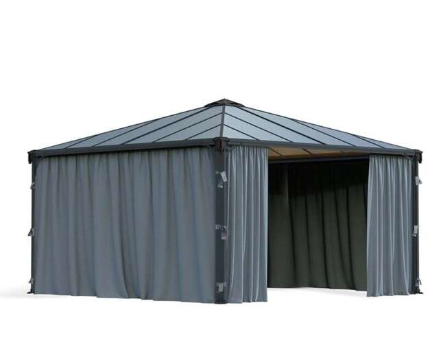 Palermo Curtain Set Square Gazebo 4X - L436 x W436 x H217 cm (Gazebo Not Included)