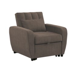 Gibson Single Seater Manual Pull-Out Sleeper Armchair - Brown Brown 1