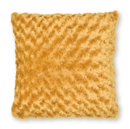 Fur Supersoft Rose Posy Cushion - 43cm x 43cm Gold