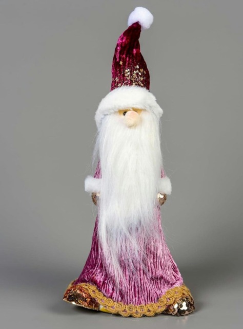66cm Burgundy Santa - Christmas Figurine