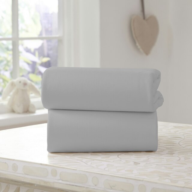 Fitted Sheet Crib - Grey Grey One Size