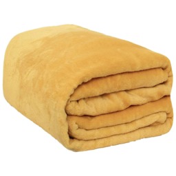 OHS Ultra Soft Blanket Fleece, 150x200cm - Ochre Yellow