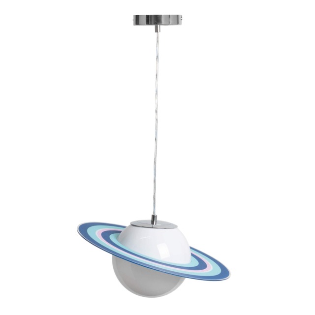 BHS Glow Saturn Ceiling Pendant Light, Blue
