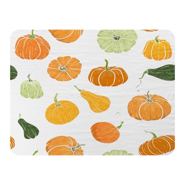 Pumpkin Illustrations Blanket Multi