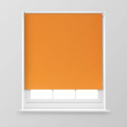A.Unique Home Premium Trimmable Thermal Blackout Roller Window Blind - 5FT - Orange - 150cm (W) x 170cm (L)