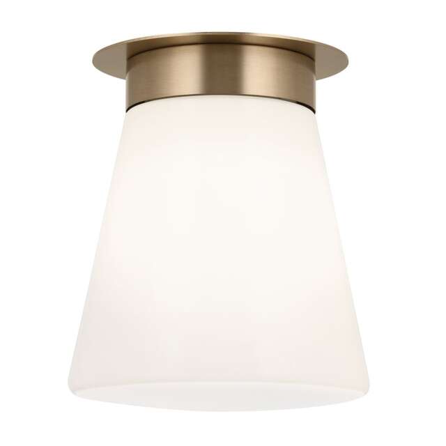 Kichler Albers Semi Flush Ceiling Light Contemporary Champagne Bronze 1x E27