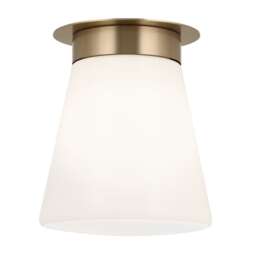 Kichler Albers Semi Flush Ceiling Light Contemporary Champagne Bronze 1x E27