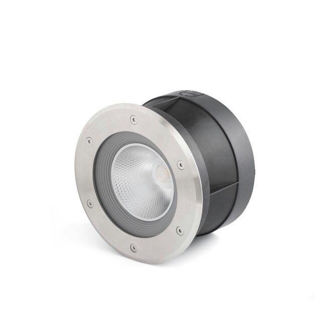 Suria LED Outdoor Recessed Spotlight Wide Beam Angle Matt Nickel IP67