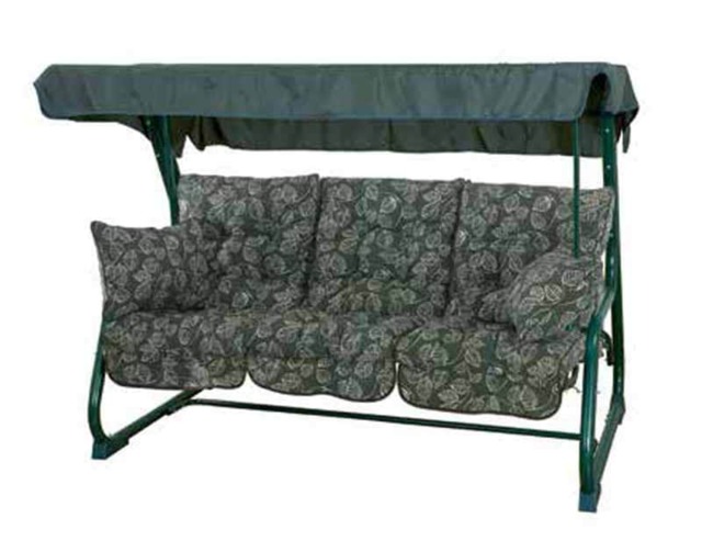 Glendale 3 Seater Hammock - Aspen Leaf - L154 x W113 x H192 cm - Green Green