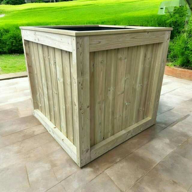 Kent Garden Planter - Pressure Treated Wood - L210 x W60 x H60 cm Brown