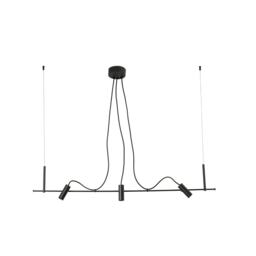 Clap Linear 3x6W Outdoor Pendant Ceiling Light Black IP65 3000K