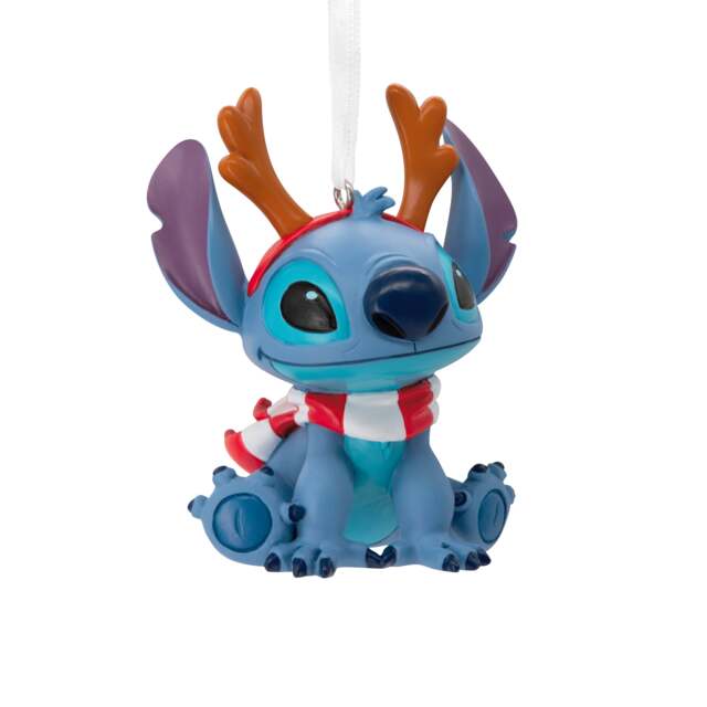 Hallmark Collectable Disney Lilo and Stitch Christmas - Festive Stitch Hanging Ornament