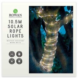 Warm White Solar Rope Light 10.5m