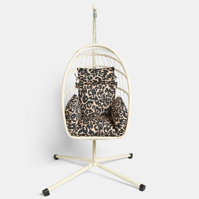 OHS Egg Chair Cushion Large Headrest Pillow Outdoor Garden Water Resistant