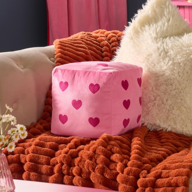 OHS Dice Shaped Decorative Scatter Cushion Throw Pillow